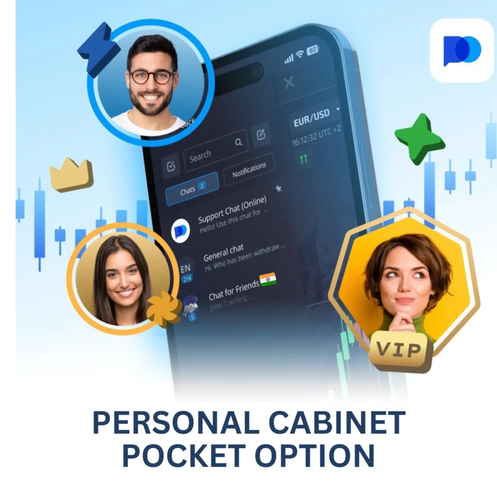 Pocket Option personal cabinet.
